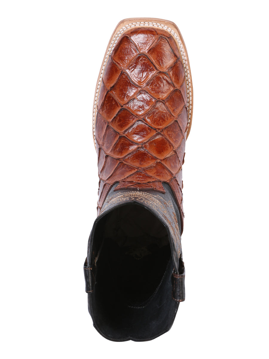 El General Rodeo Boot - Pirarucu Imitation - Cognac 41793