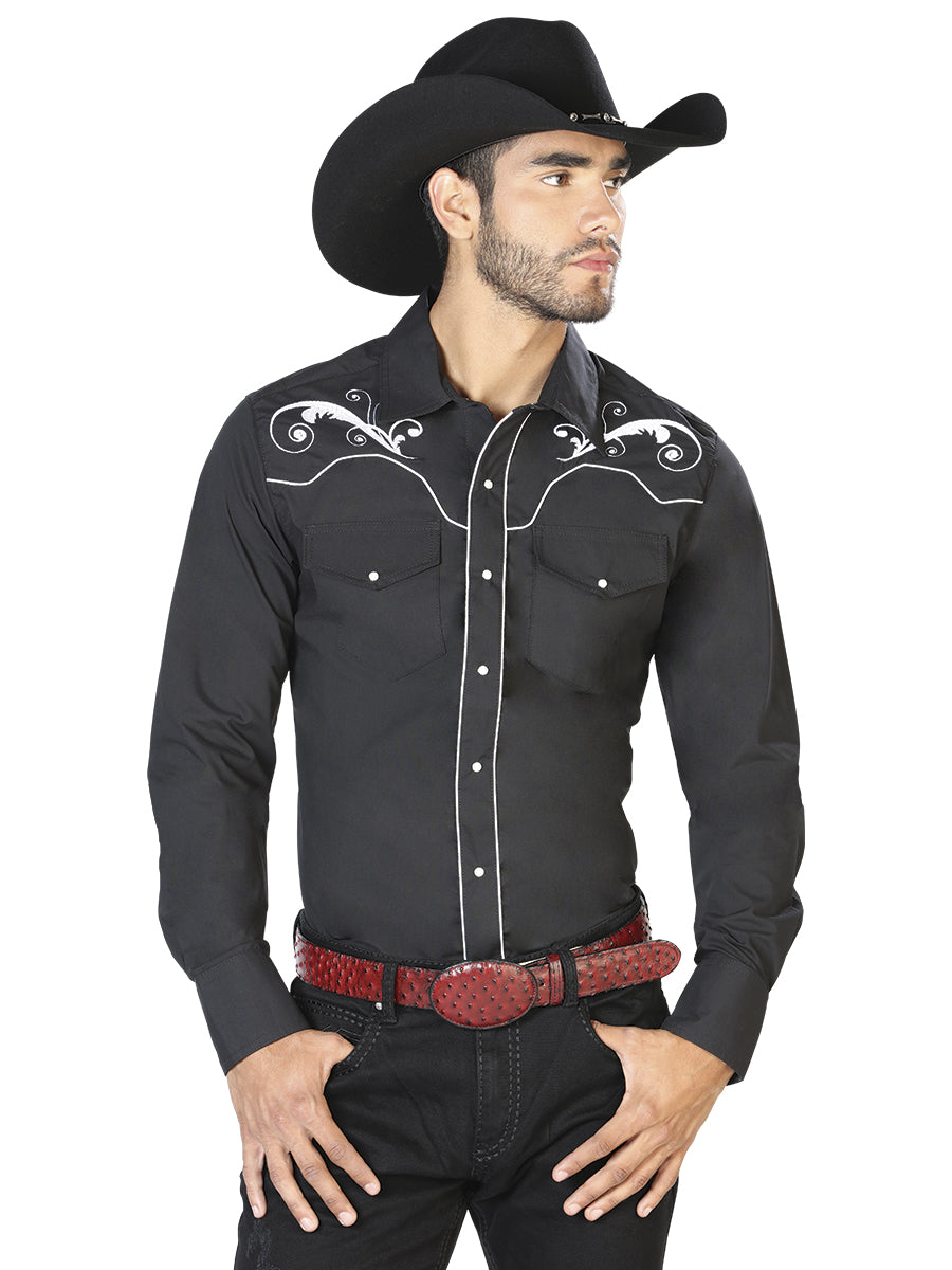 The Lord of the Skies Embroidery Shirt Black/White 42958