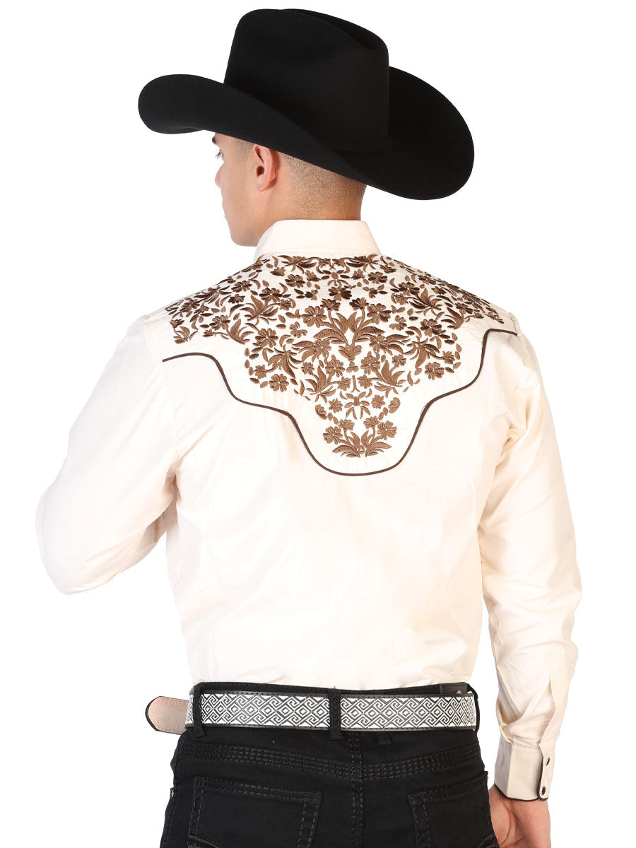 The Lord of the Skies Embroidery Shirt Beige/Gold 43299