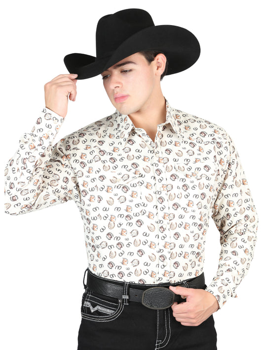 El General Men's Western Long Sleeve Shirt – Beige

 44311