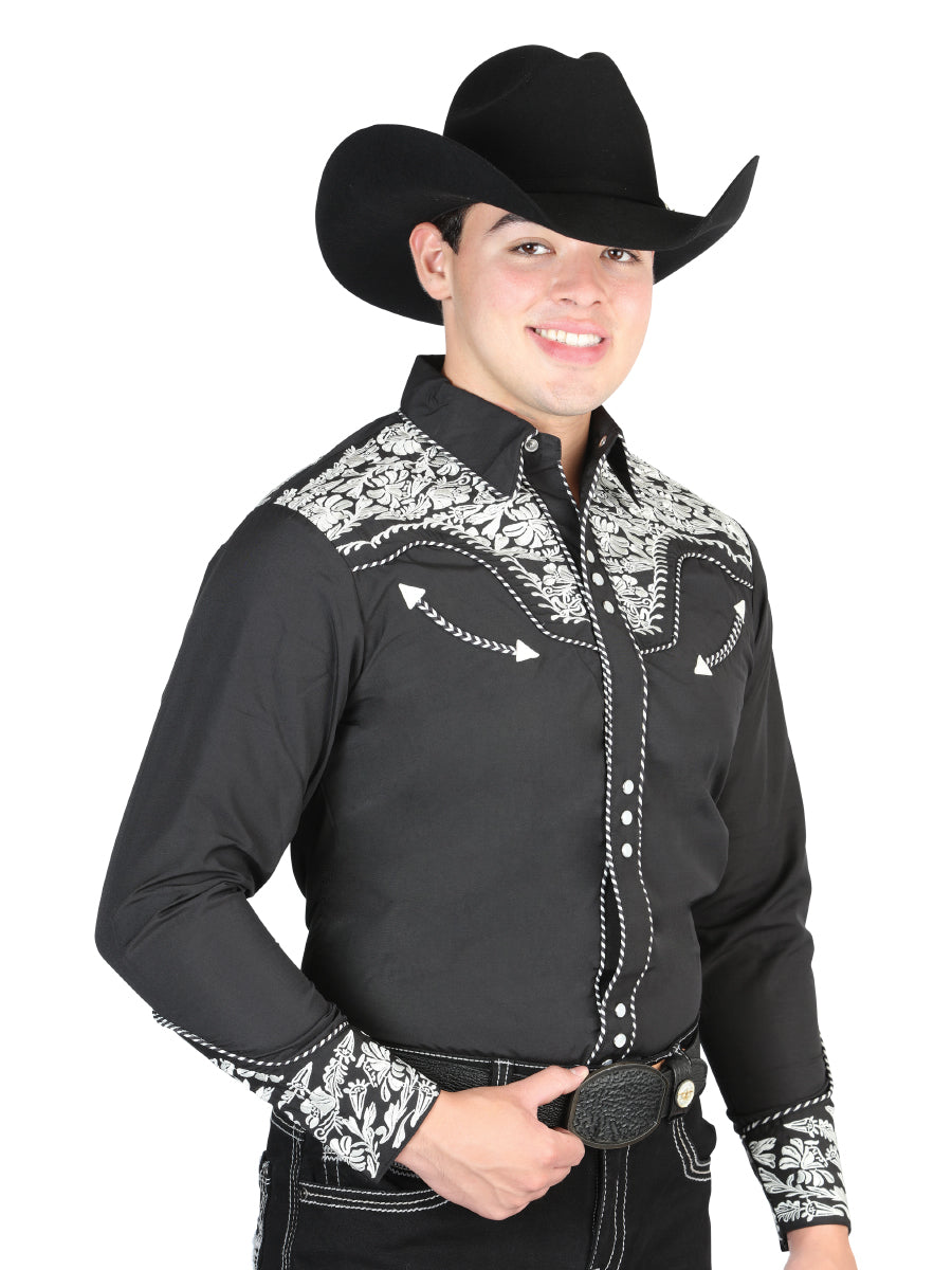 The Lord of the Skies Embroidery Shirt Black/Silver 44333