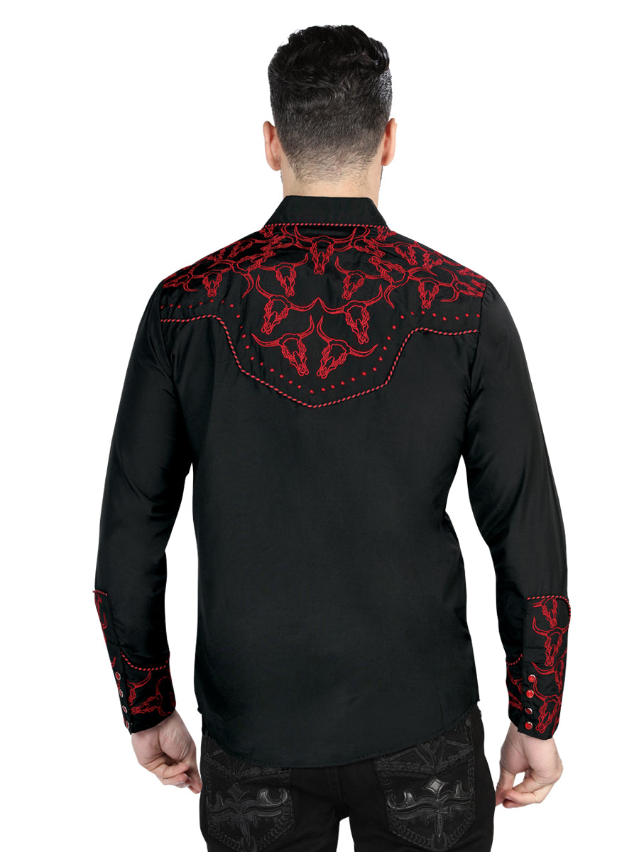 The Lord of the Skies Embroidery Shirt Black/Red 44339