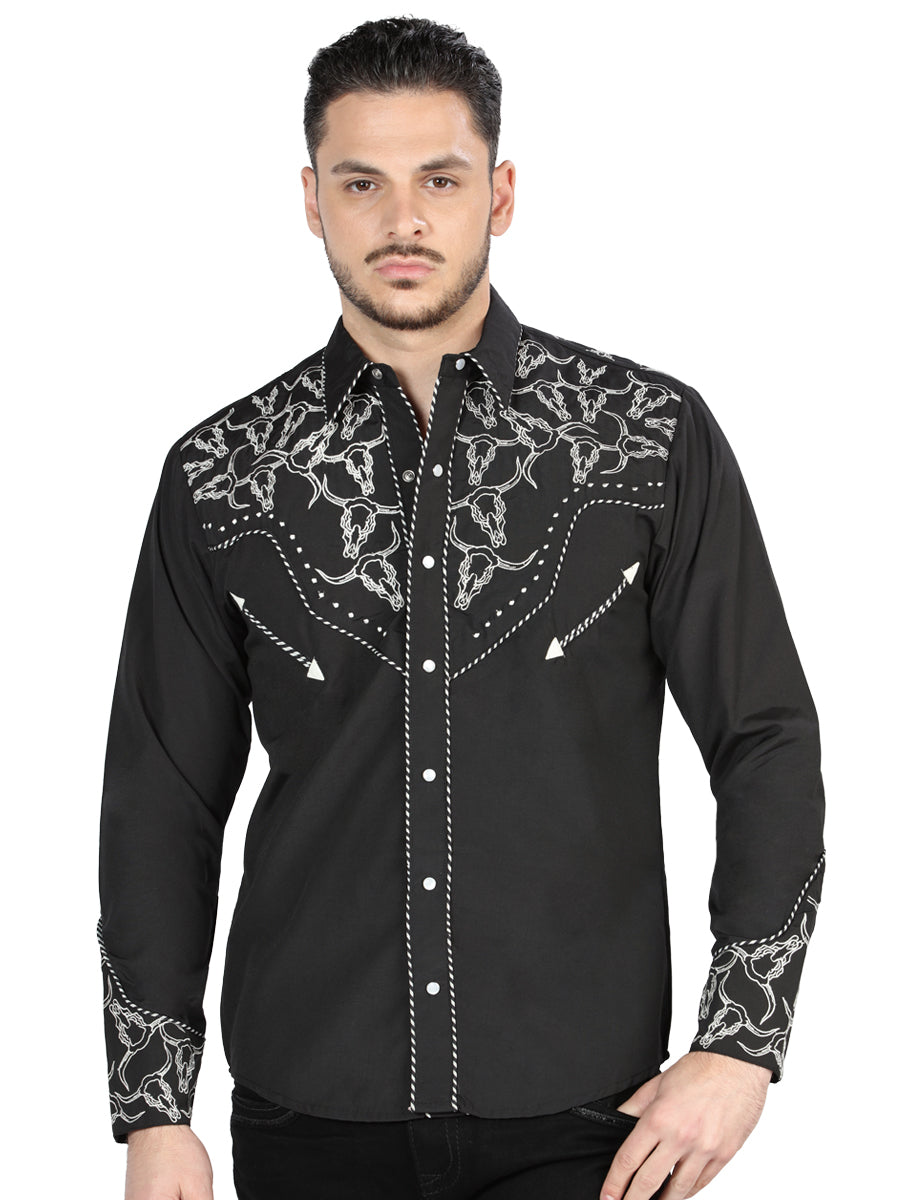 The Lord of the Skies Embroidery Shirt Black/White 44340
