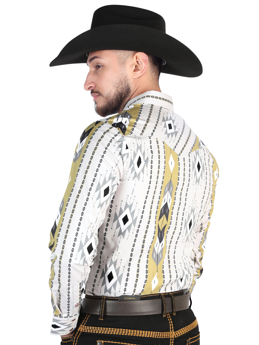 El General - Casual Long Sleeve Shirt - Gray 44473