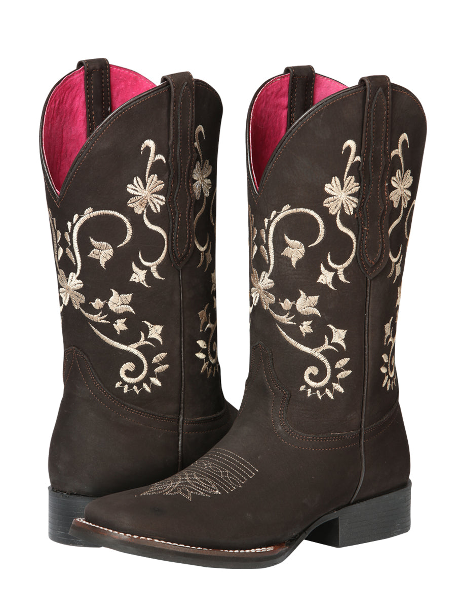 Cowboy Boot - El Geneal Rodeo - Woman - Nubuck Brown 44642