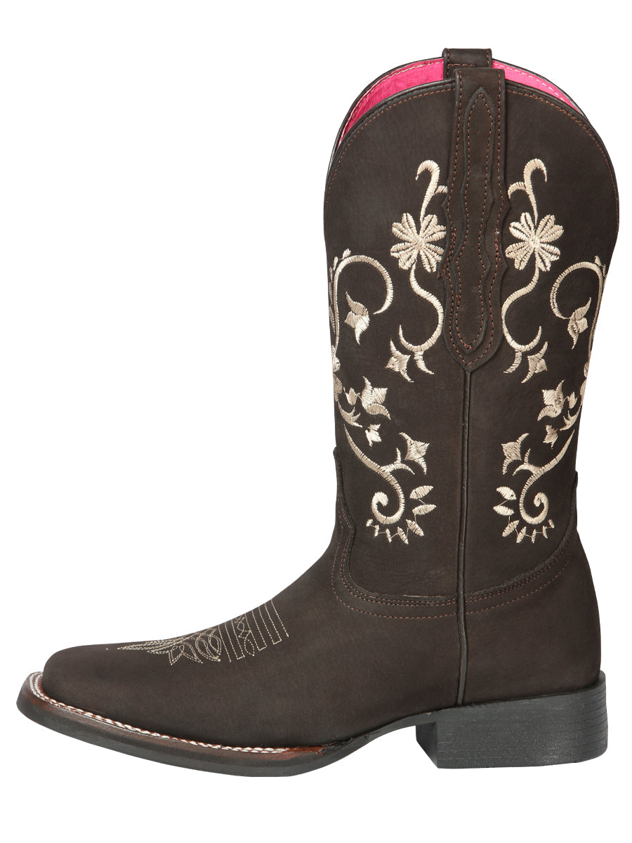 Cowboy Boot - El Geneal Rodeo - Woman - Nubuck Brown 44642