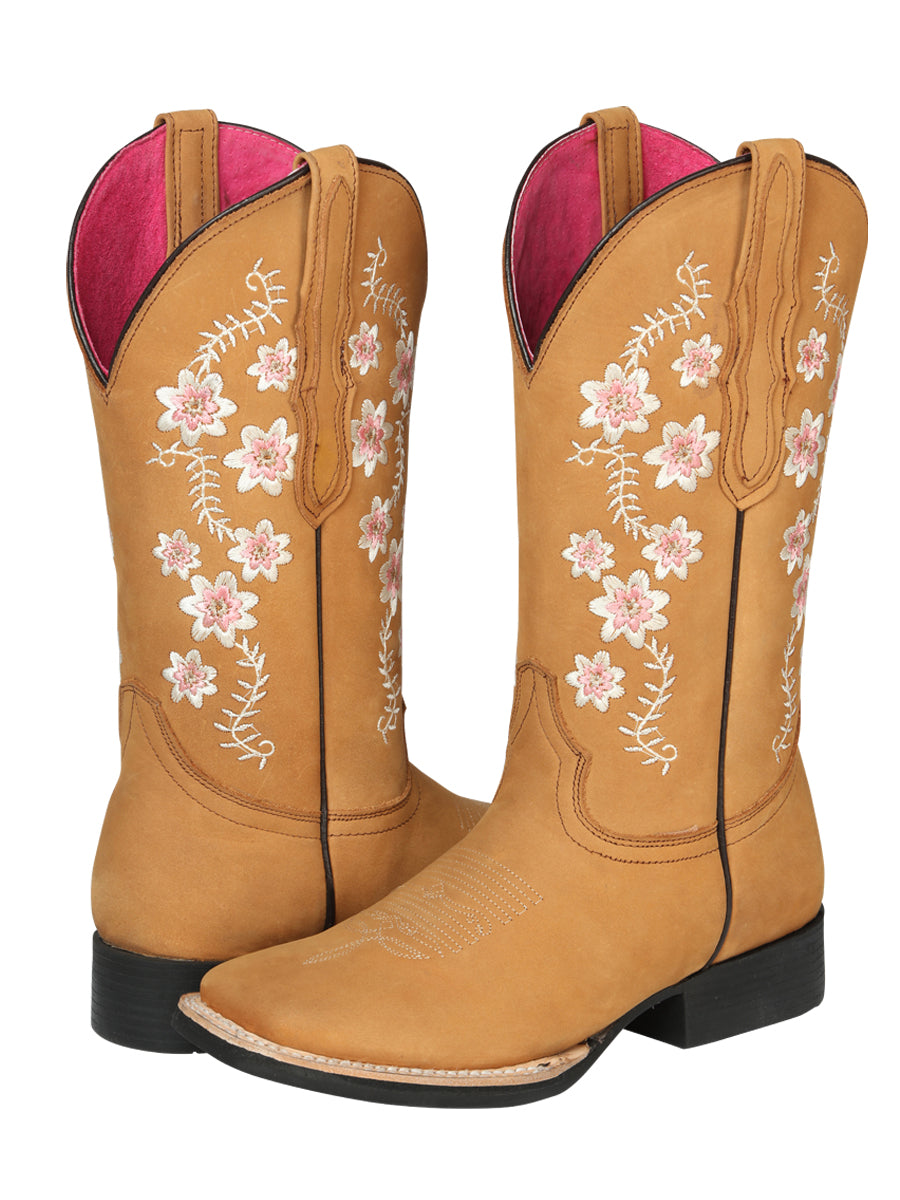 Cowboy Boot - El Geneal Rodeo - Woman Nubuck - Peach 44644