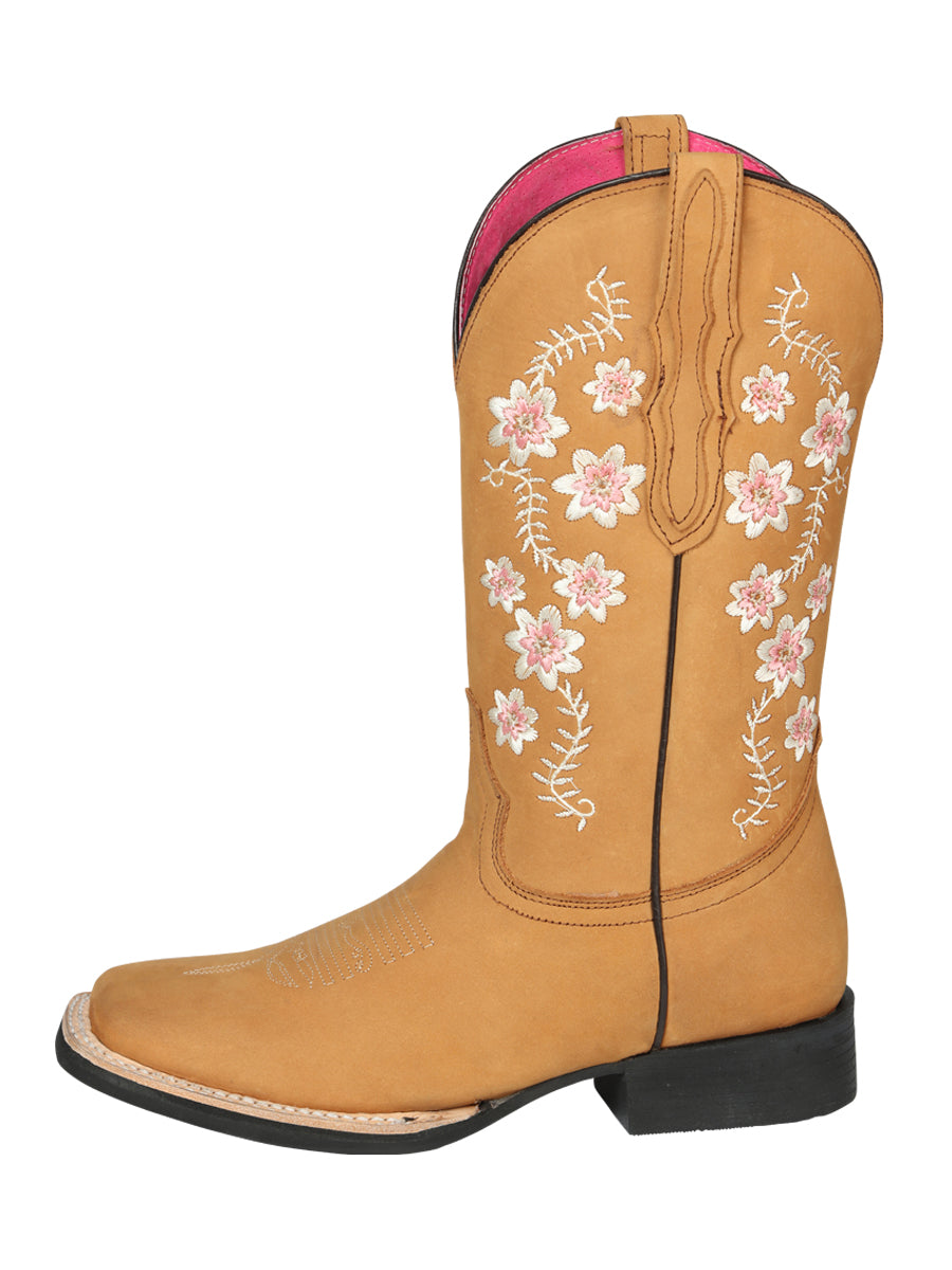 Cowboy Boot - El Geneal Rodeo - Woman Nubuck - Peach 44644