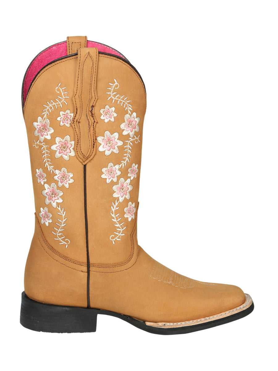 Cowboy Boot - El Geneal Rodeo - Woman Nubuck - Peach 44644