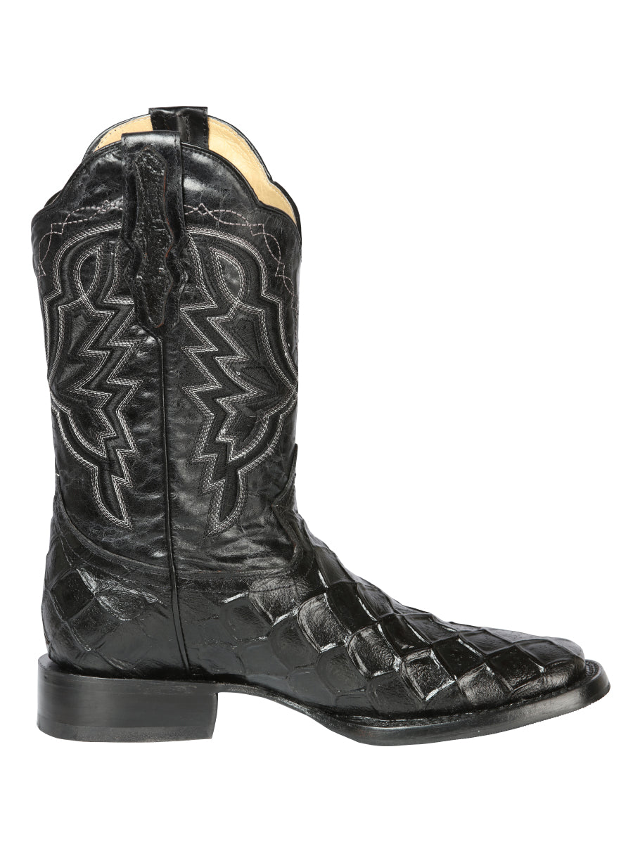 The General Rodeo Boot - Imitation Pirarucu - Black 44663