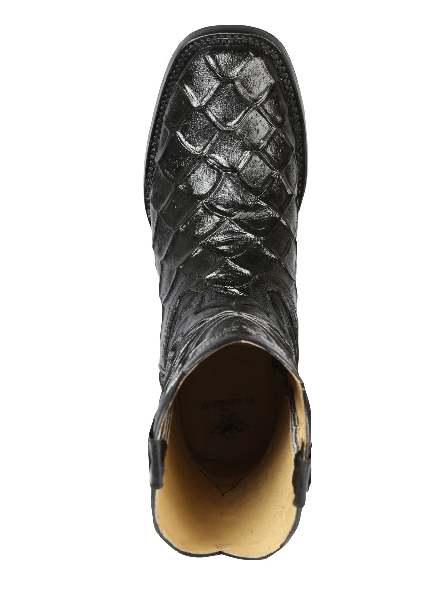 The General Rodeo Boot - Imitation Pirarucu - Black 44663