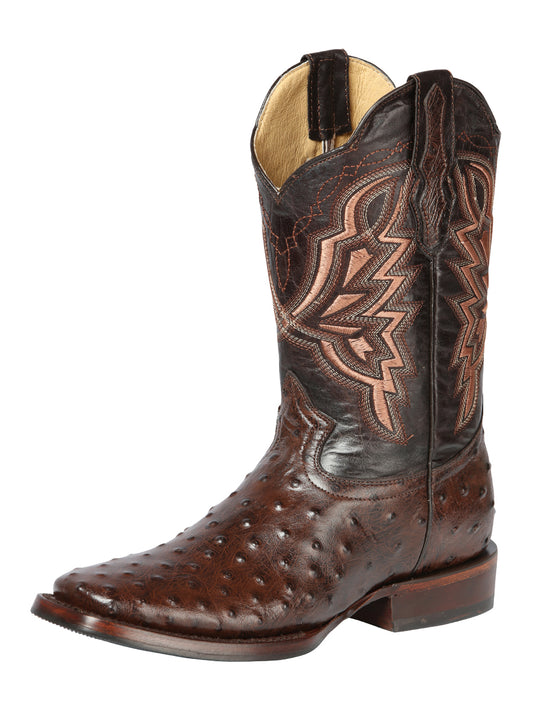 General Rodeo Boot - Imitation Ostrich - Brown 44665