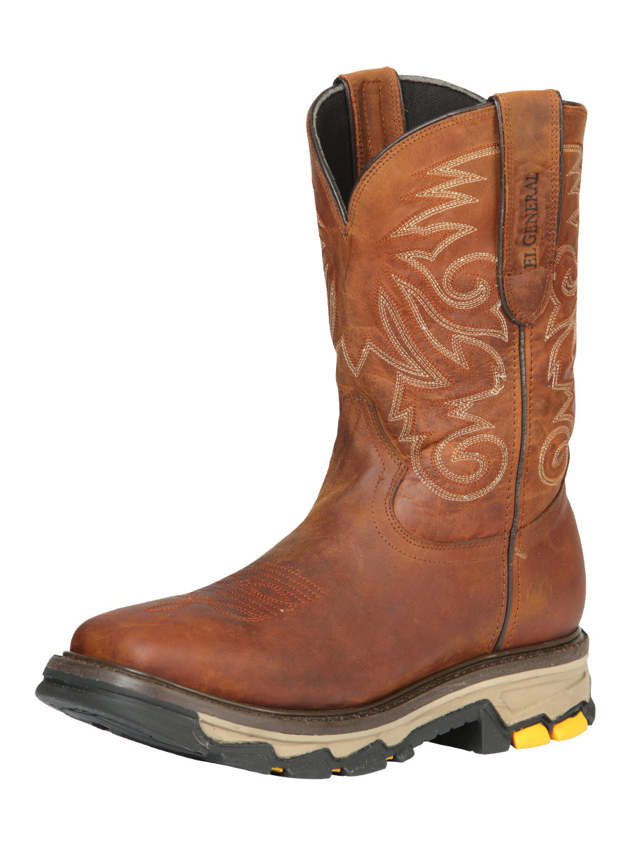 El General Rodeo Work Boot - Leather Wisky 44695