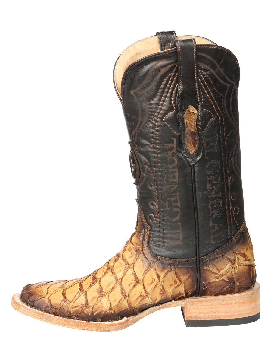 El General Men's Exotic Monster Fish Rodeo Cowboy Boots - Orix 45086