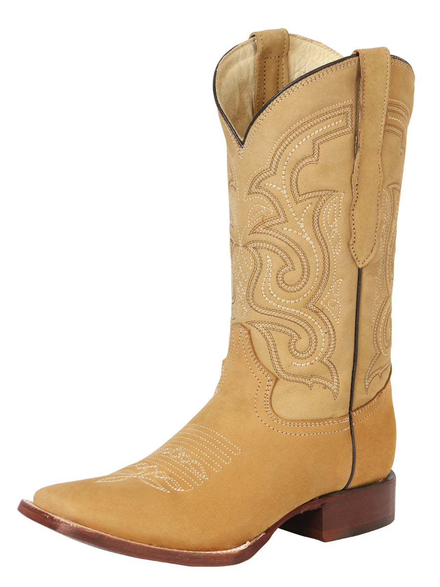 El General Men's Rodeo Boot – Nubuck Leather - Honey 45204