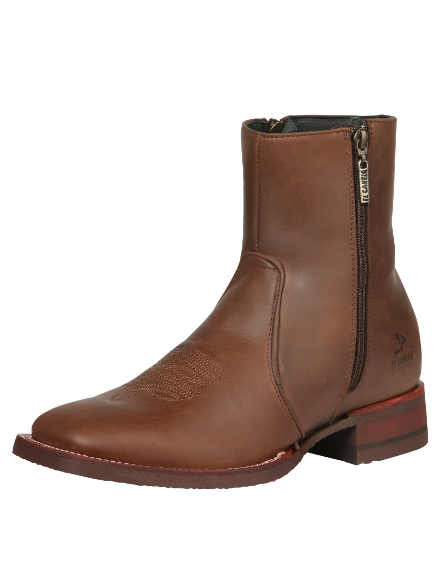 El Canelo Men's Ankle Boots - Crazy Leather Wood

 45214