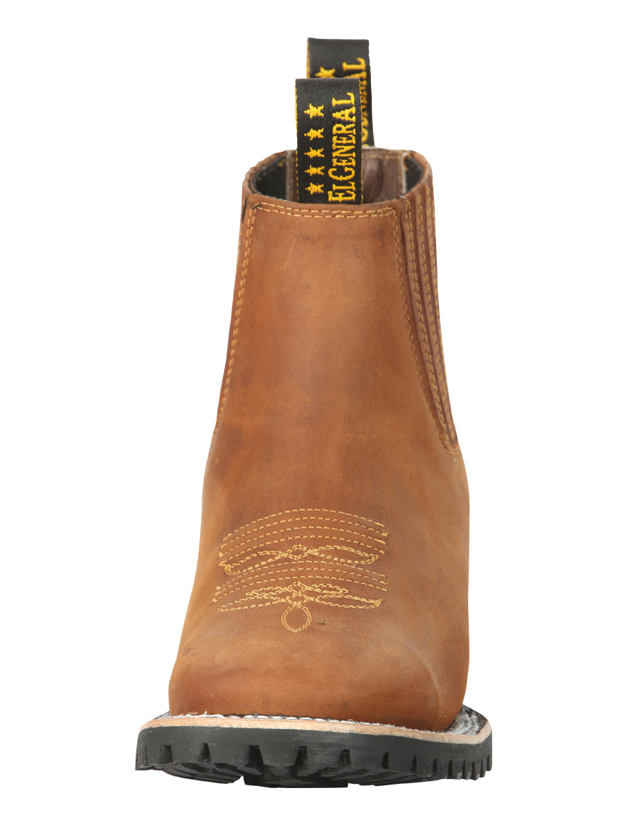 El General Men's Ankle Boots - Crazy Horse Papaya 45342