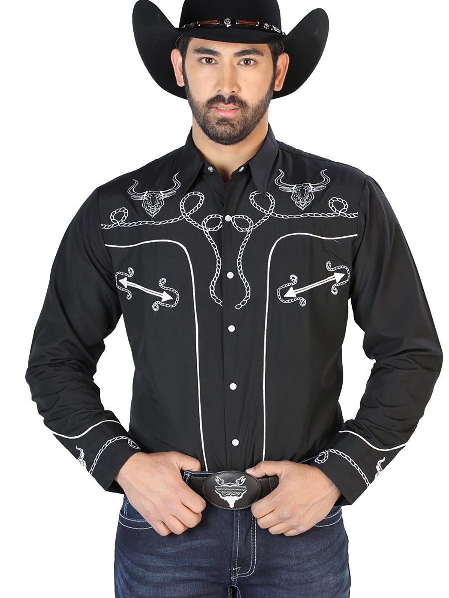 The Lord of the Skies Embroidery Shirt Black/White 126711