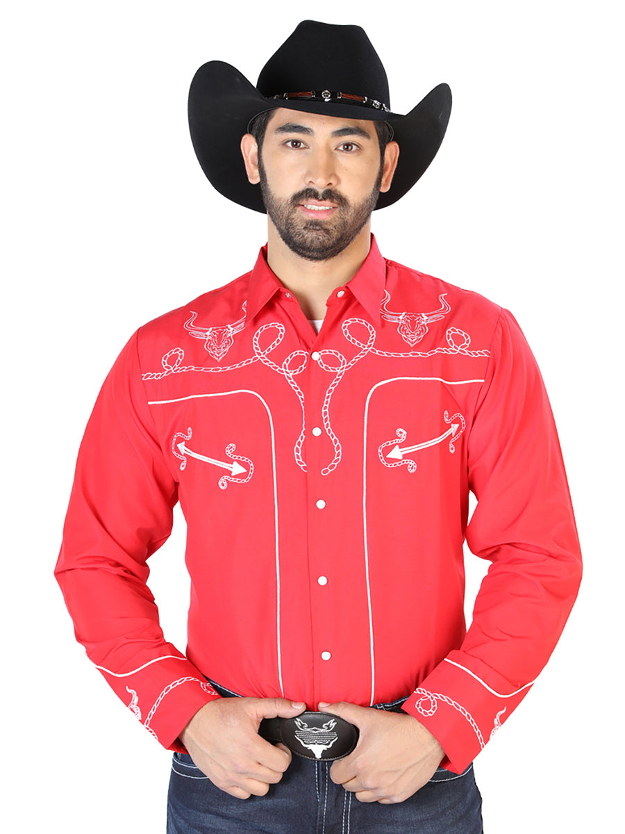 The Lord of the Skies Embroidery Shirt Red/White 126713
