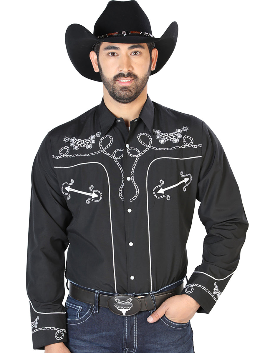 The Lord of the Skies Embroidery Shirt Black/White 126717