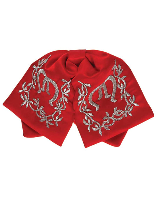 Kids
 Mexican Charro Bow Tie 100% Polyester Red/Silver 600146