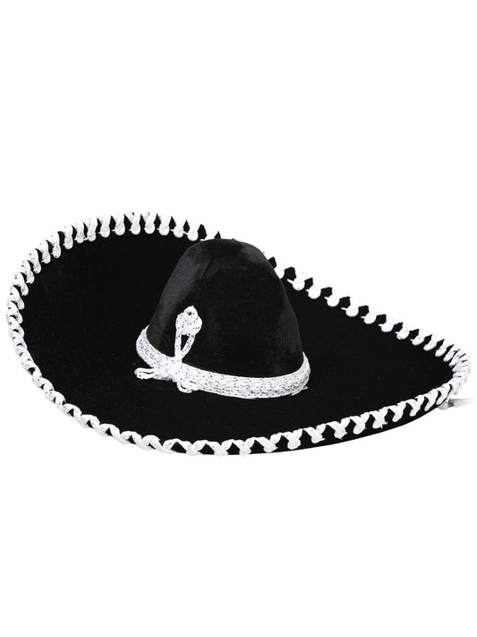 Kids
 Mexican Charro Hat Velvet Black/Silver 600317
