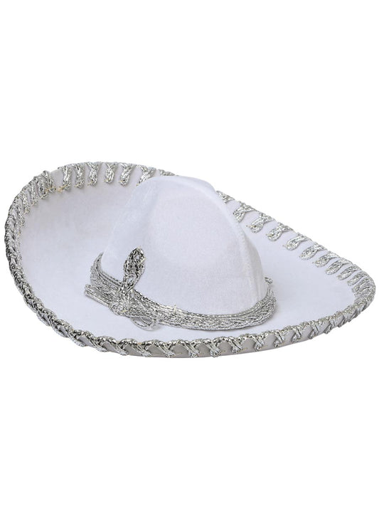 Kids
 Mexican Charro Hat Velvet White/Silver 600320