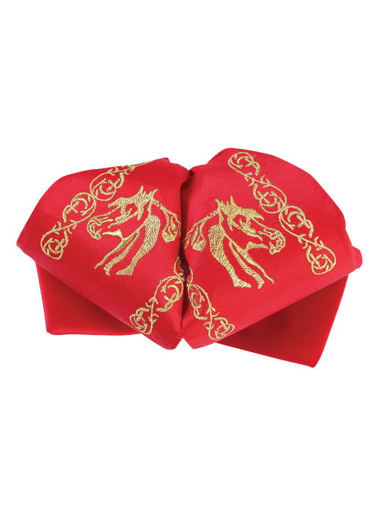 Adult
 Mexican Charro Bow Tie 100% Polyester Red/Gold 601767