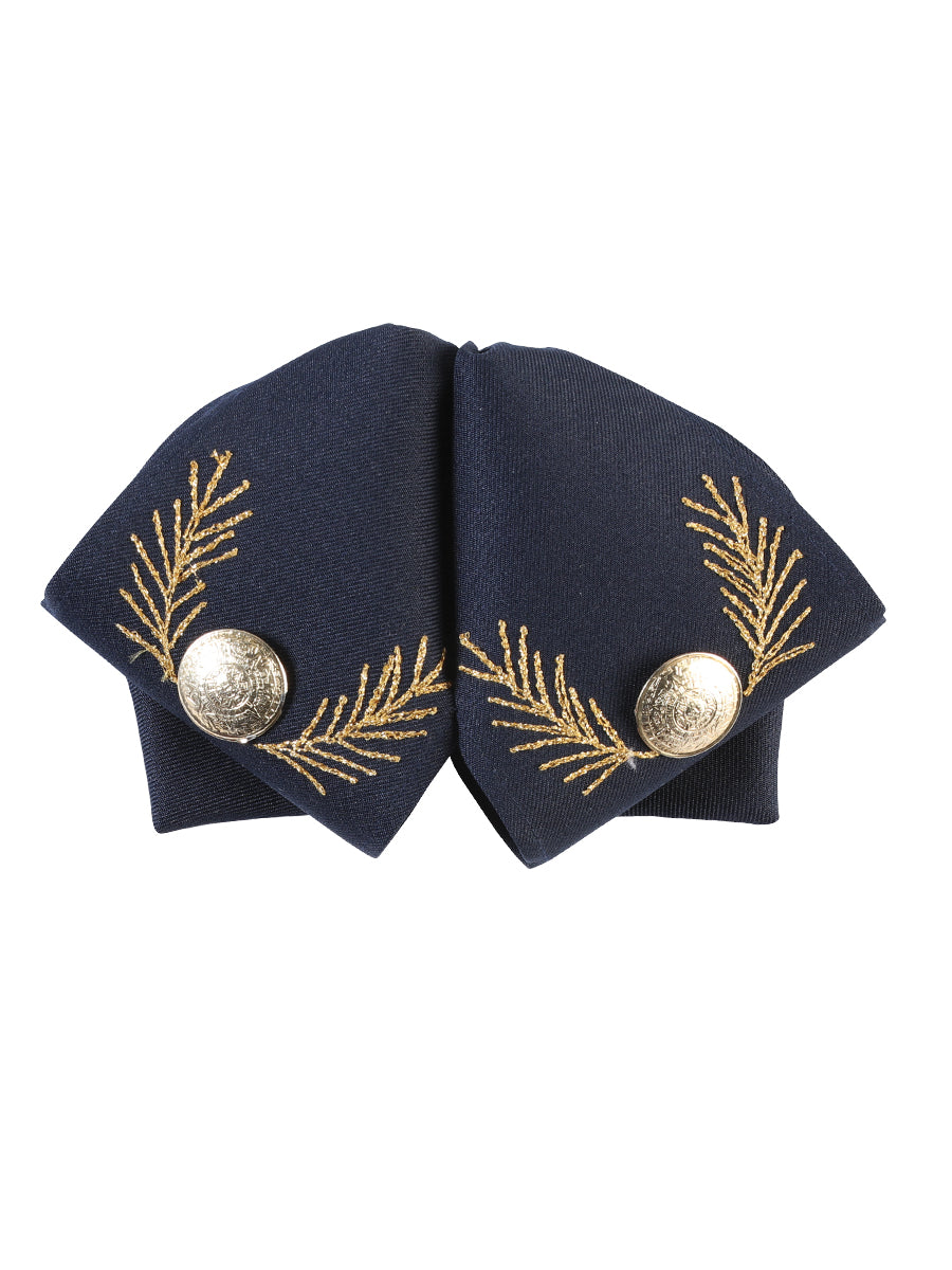 Adult
 Mexican Charro Bow Tie 100% Polyester Navy Blue/Gold 601782