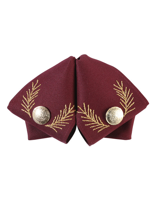 Adult 
 
Mexican Charro Bow Tie 100% Polyester Wine/Gold 601784