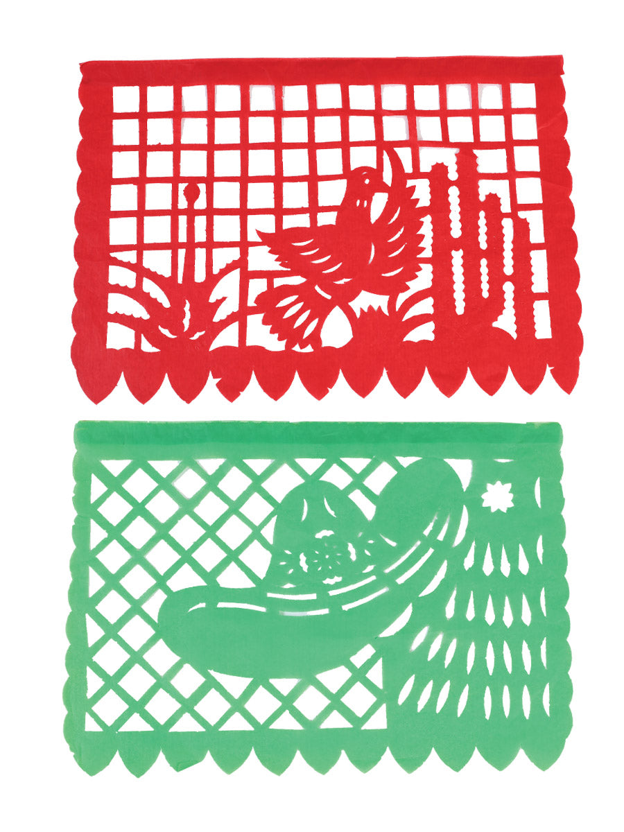 Decorative Papel Picado Mexican Fiesta Multicolor 601844