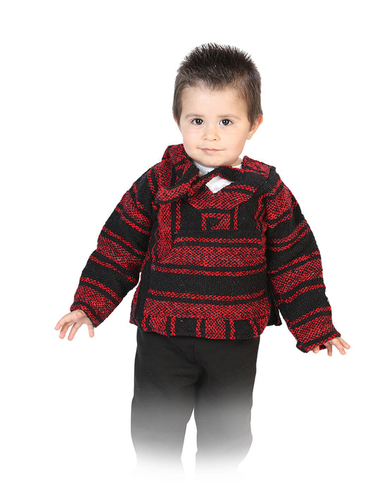 Sweatshirt Artisanal Jerga 100% Acrylan Black/Red 603856