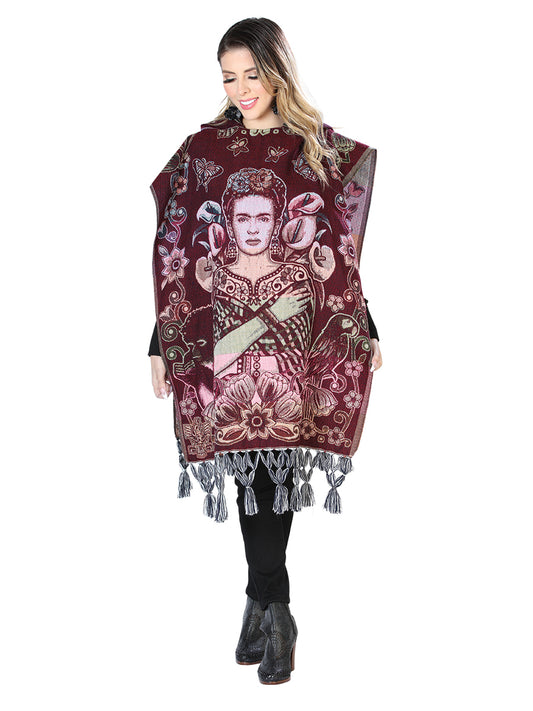 Mexican Artisanal Poncho 100% Acrylic Multicolor 603881